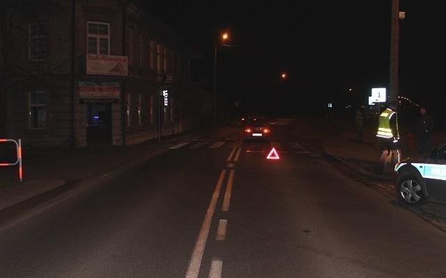 Potrącenie pieszego w Zatorze