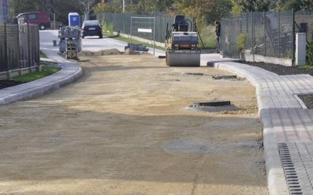 Kęty - ulica Piastowska, Mieszka I oraz Bolesława Chrobrego w remoncie