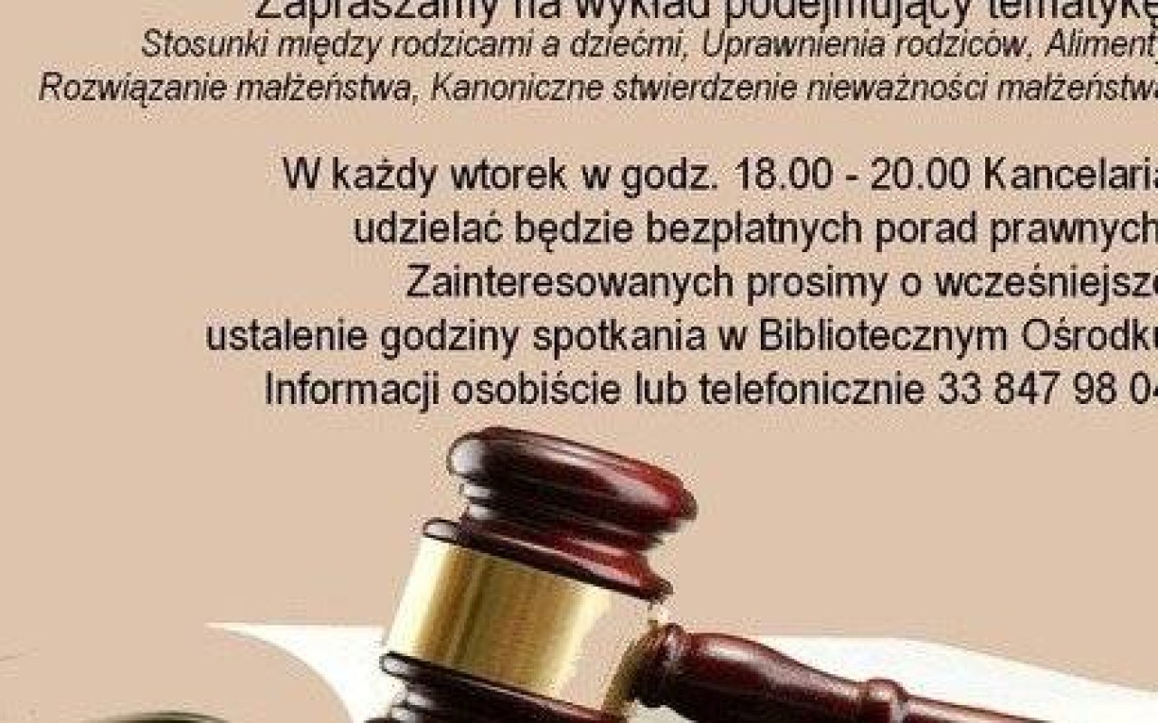 OŚWIĘCIM. Porady prawne dla mieszkańców
