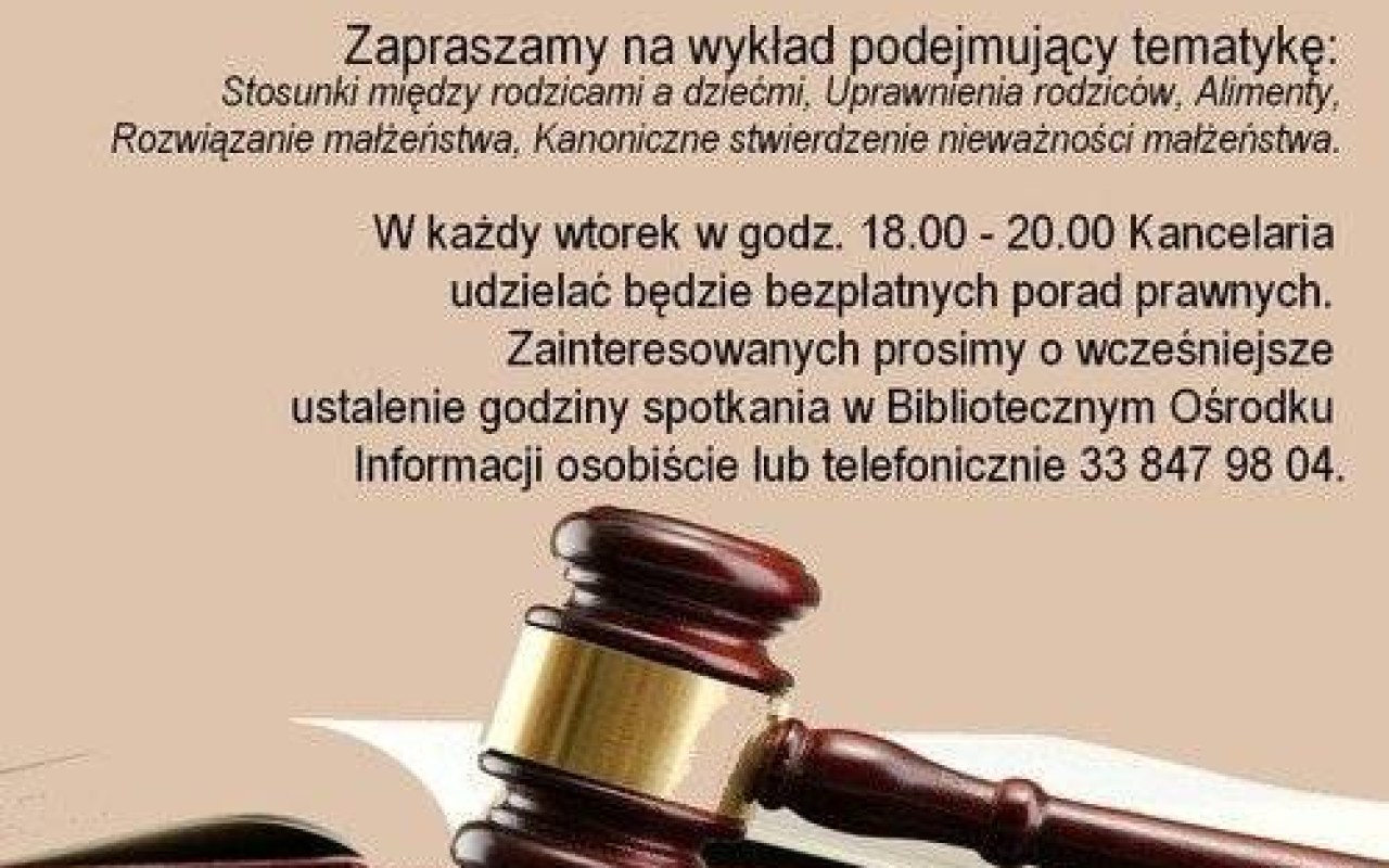 OŚWIĘCIM. Porady prawne dla mieszkańców