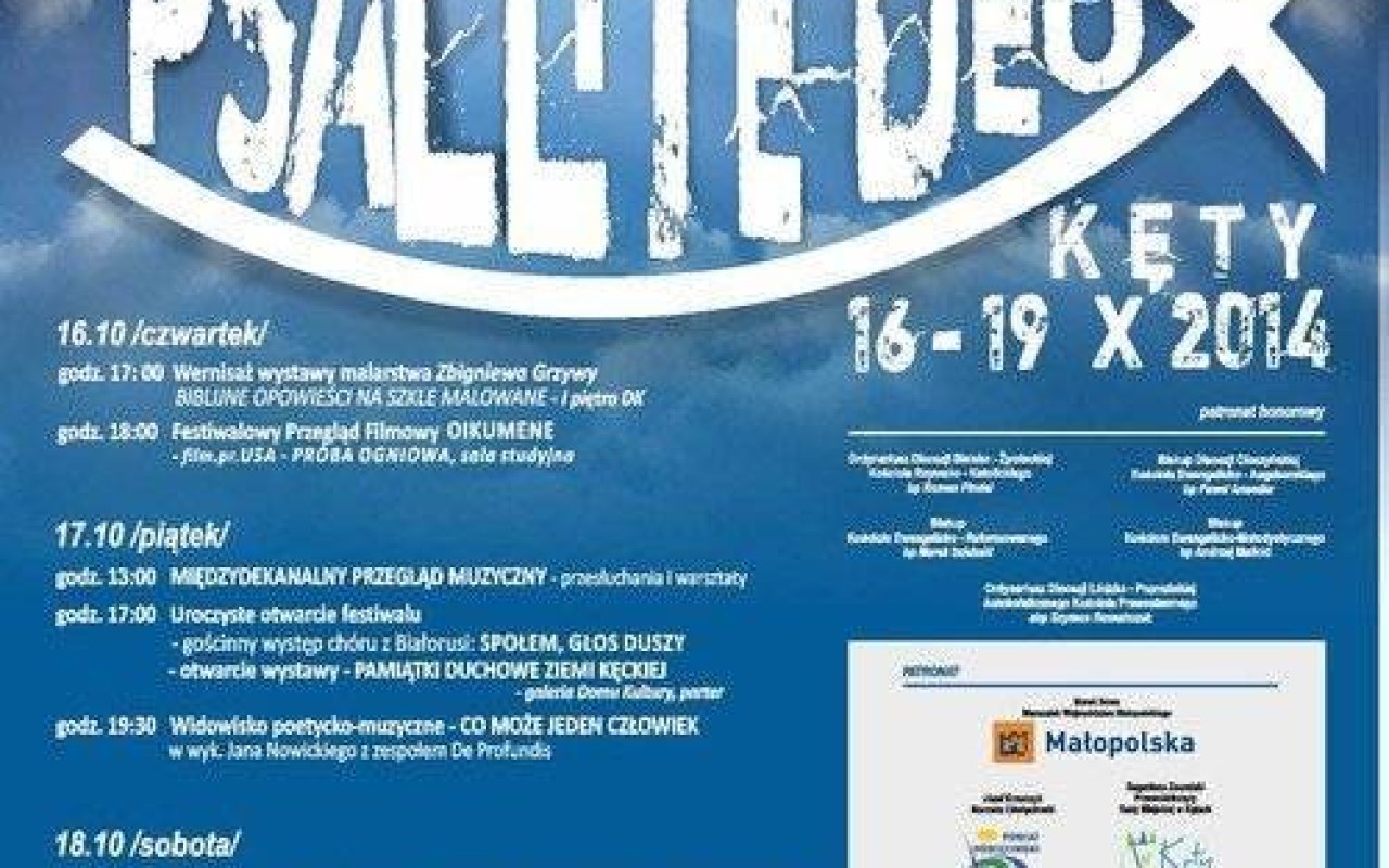 ZAPROSZENIE. XVII Festiwal Twórczości Religijnej „Psallite Deo” w Kętach - ZOBACZ FILM