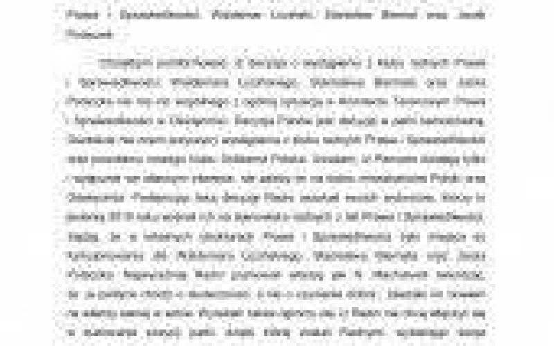 OŚWIĘCIM. Oświadczenie PIS-u
