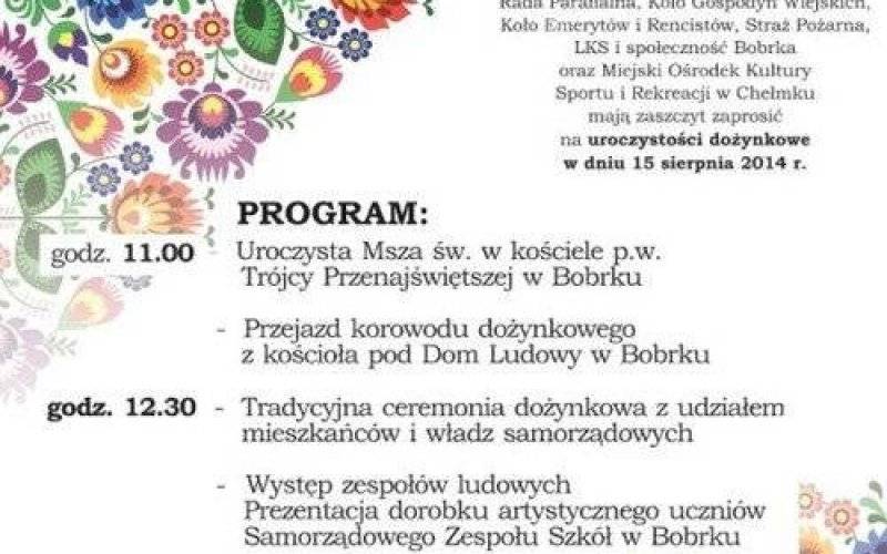 TRADYCJA. Uroczystości dożynkowe w Bobrku