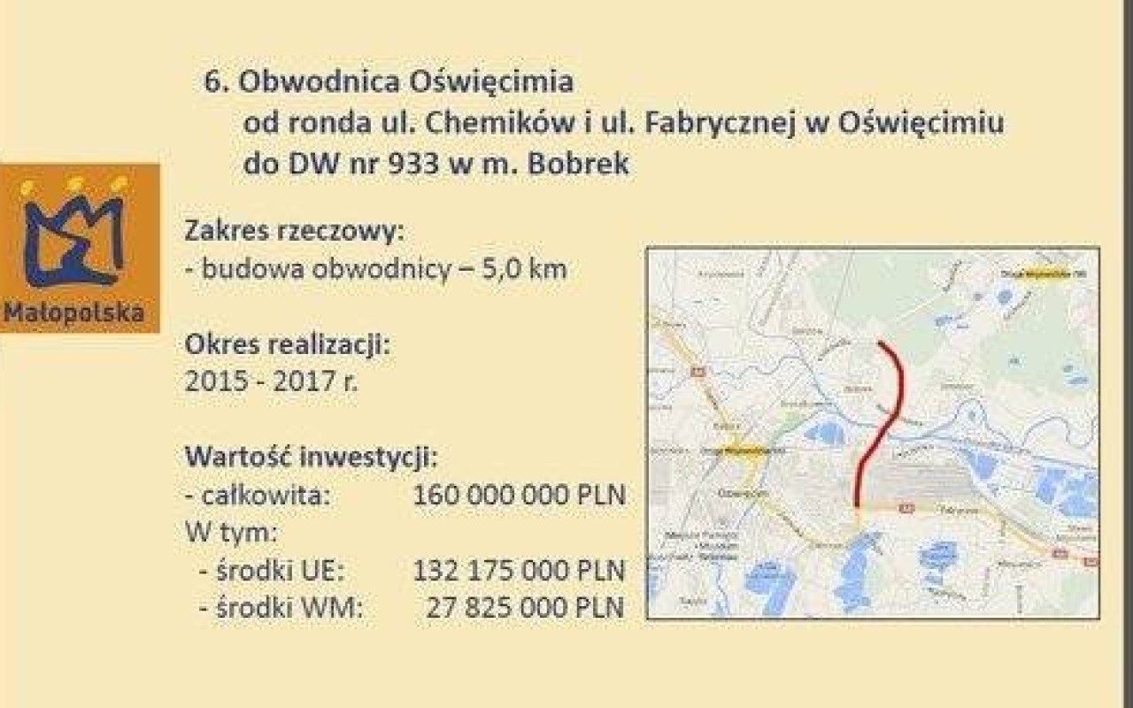 OŚWIĘCIM. Ogłoszono przetarg na budowę obwodnicy. Powstanie most na Wiśle, wiadukt nad torami i kolejne rondo