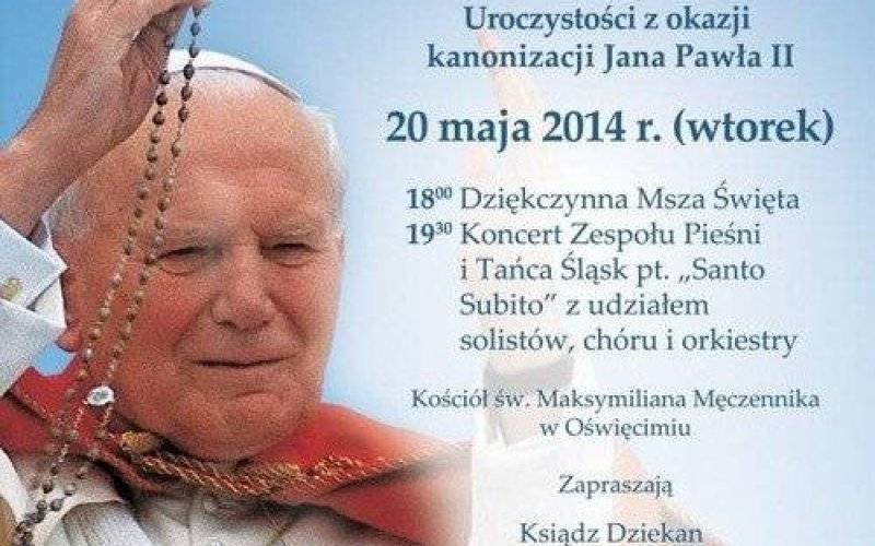OŚWIĘCIM. Msza oraz występ Zespołu Pieśni i Tańca Śląsk. Zapraszają ks. dziekan, pełniący funkcję prezydenta i starosta