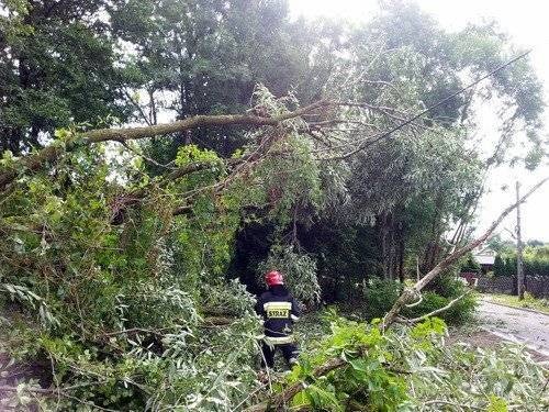POWIAT. 20 tysięcy odbiorców bez prądu. 13 uszkodzonych domów. 250 strażaków w akcji