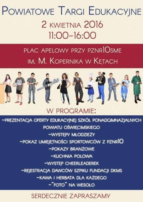 ZAPROSZENIE. Powiatowe Targi Edukacyjne już jutro!