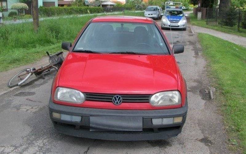 ZABORZE. Pijany rowerzysta uderzył w volkswagena