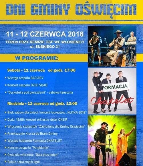 WŁOSIENICA. Objazdy w związku z Dniami Gminy Oświęcim