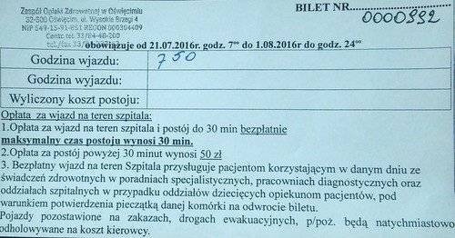 KONTROWERSJE. Horrendalna opłata za wjazd autem na teren szpitala. Przywozisz pacjenta, upewnij się czy masz w portfelu grubszą gotówkę