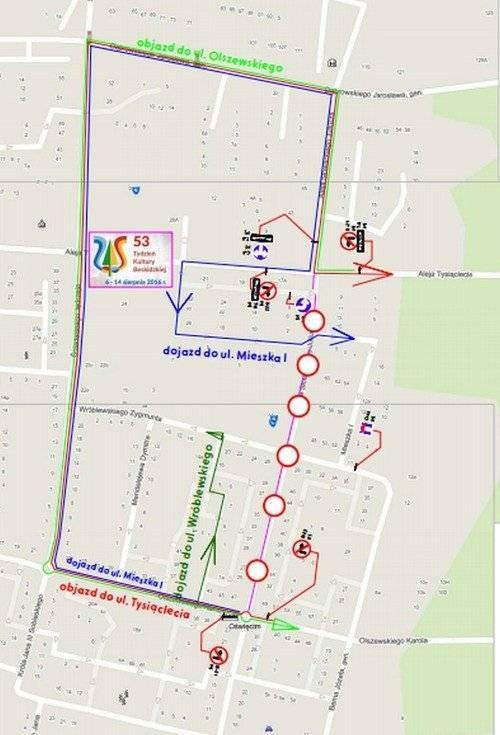 OŚWIĘCIM. Kultura wyszła na drogę. Kierowców prosimy o uwagę i rozwagę w związku z utrudnieniami