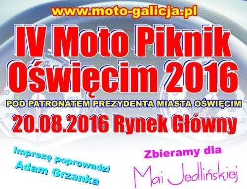 OŚWIĘCIM. IV Moto Piknik na Rynku. Wiele atrakcji i zbiórka pieniędzy dla chorej Mai