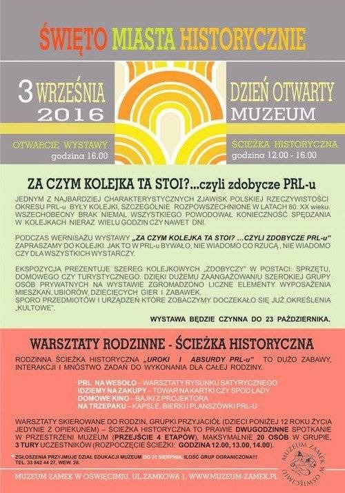 OŚWIĘCIM. Za czym kolejka ta stoi, czyli o absurdach PRL-u w Muzeum Zamek