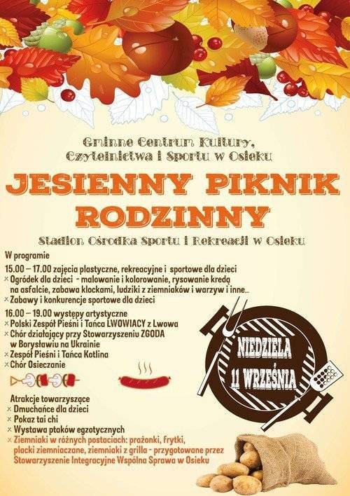 OSIEK. Piknik z akcentami kulturalnymi i kulinarnymi. Ziemniak w głównej roli