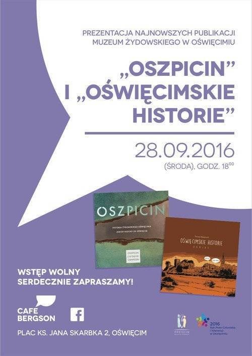 OŚWIĘCIM. Premiera nowych publikacji Muzeum Żydowskiego w Cafe Bergson