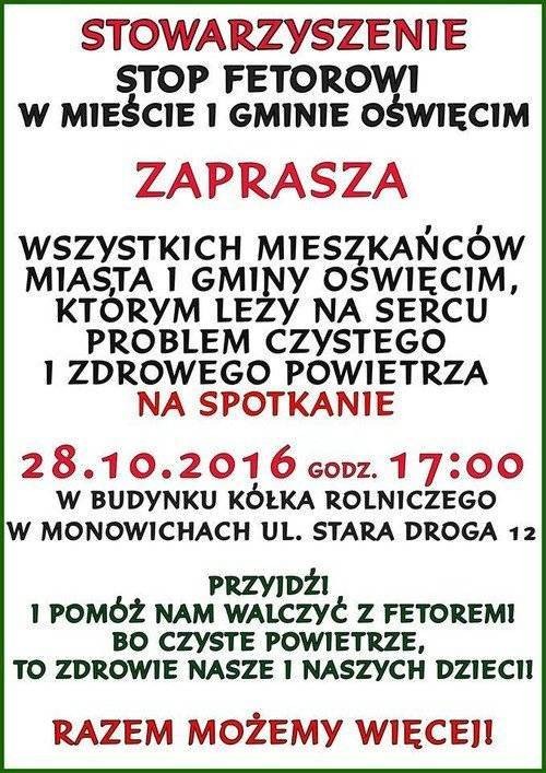 OŚWIĘCIM. Smród nasz codzienny... Stowarzyszenie żąda wyjaśnień i publicznej debaty