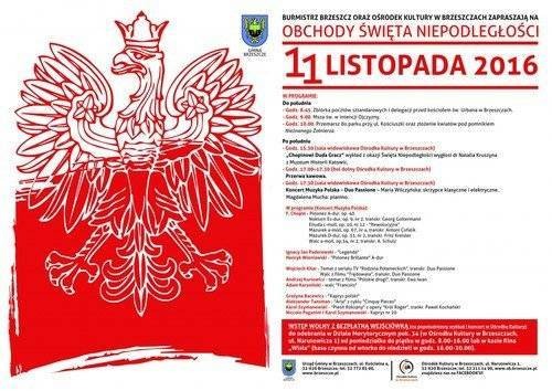 BRZESZCZE. Gminne uroczystości z okazji Święta Niepodległości