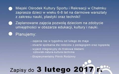 CHEŁMEK. Nie pozwól mu się nudzić. Zapisz dziecko na ciekawe zajęcia