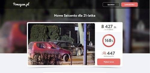 KRAJ. Zbierają pieniądze, by kupić 21-latkowi w pełni sprawne seicento