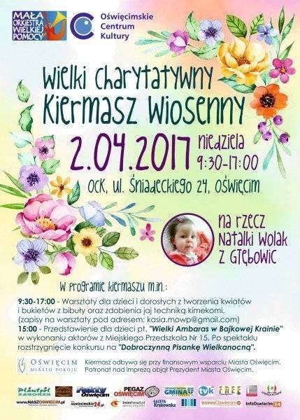 OŚWIĘCIM. Dziś Wielki Charytatywny Kiermasz Wiosenny dla Natalki Wolak