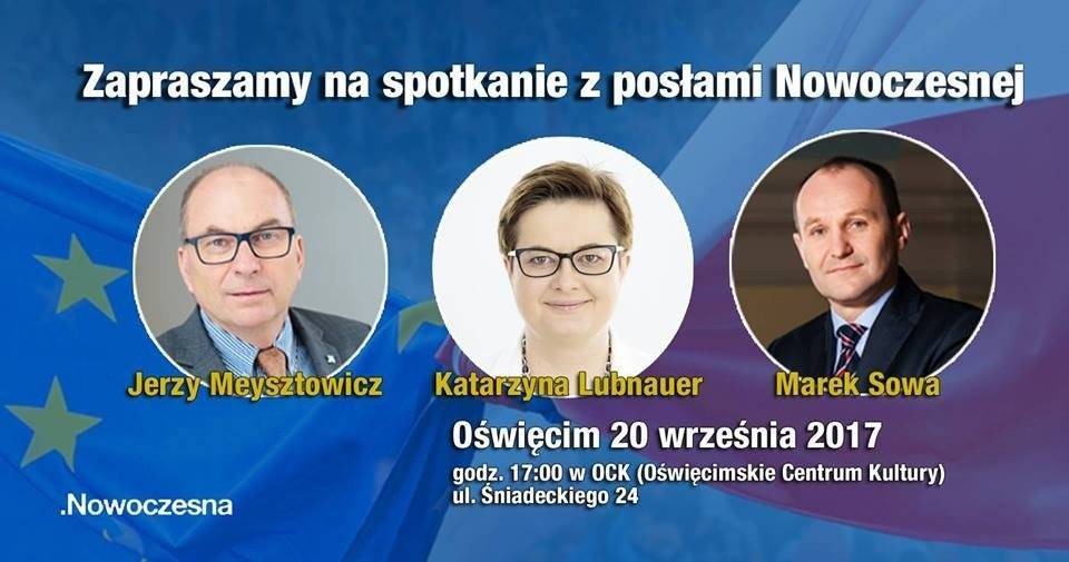 OŚWIĘCIM. Posłowie Nowoczesnej spotkają się z mieszkańcami