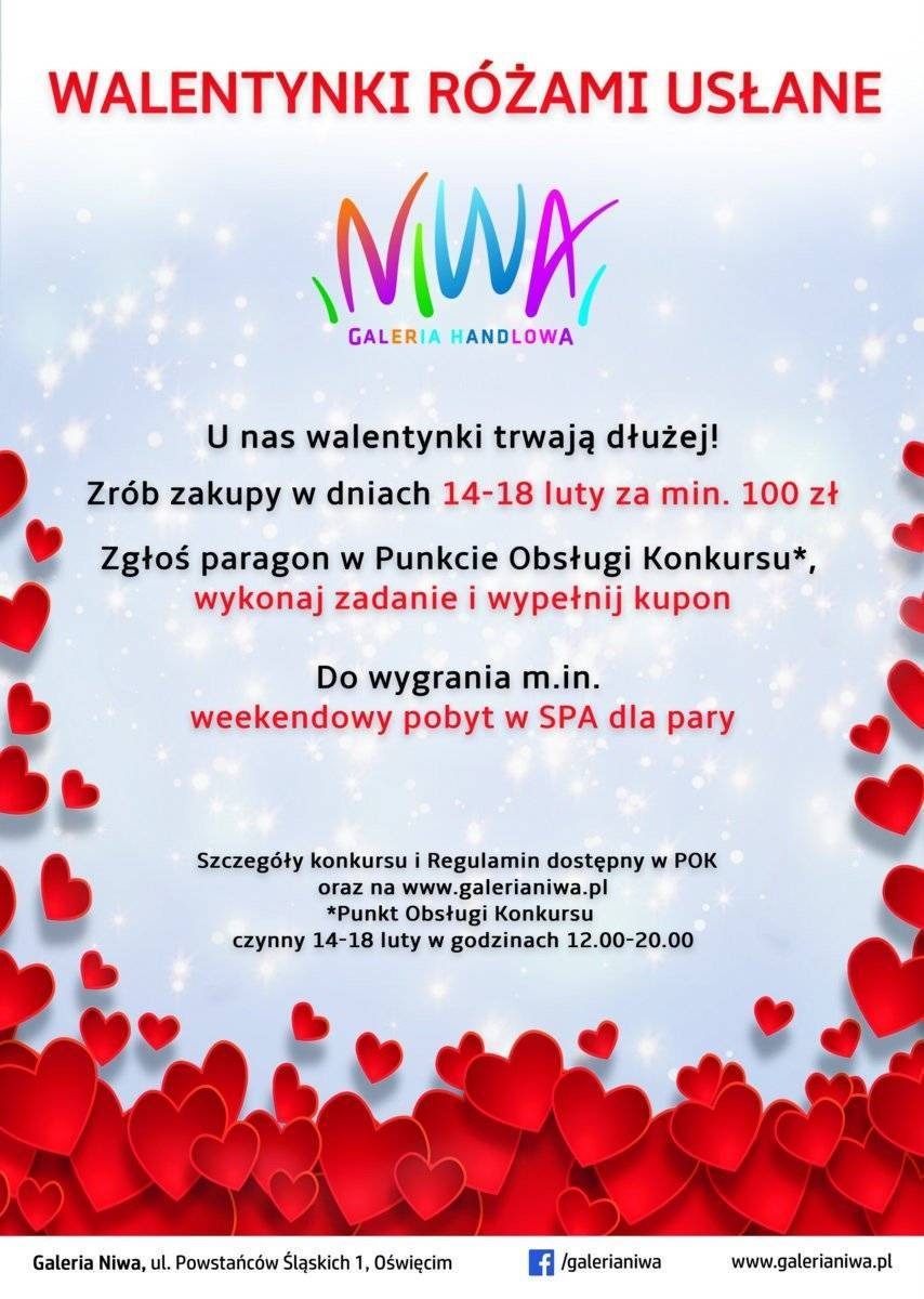 OŚWIĘCIM. Walentynki różami usłane! W Galerii Niwa!