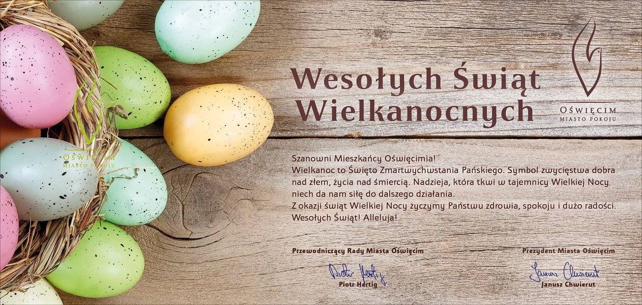WIELKANOC. Życzenia prezydenta Oświęcimia