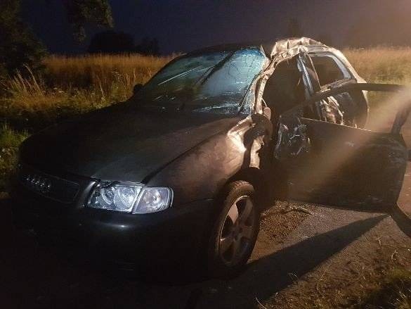 PRZECISZÓW. Jazdę samochodem 19-latek skończył na drzewie