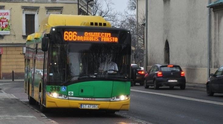 OŚWIĘCIM-BIERUŃ-TYCHY. Więcej kursów "686". Już od 1 października
