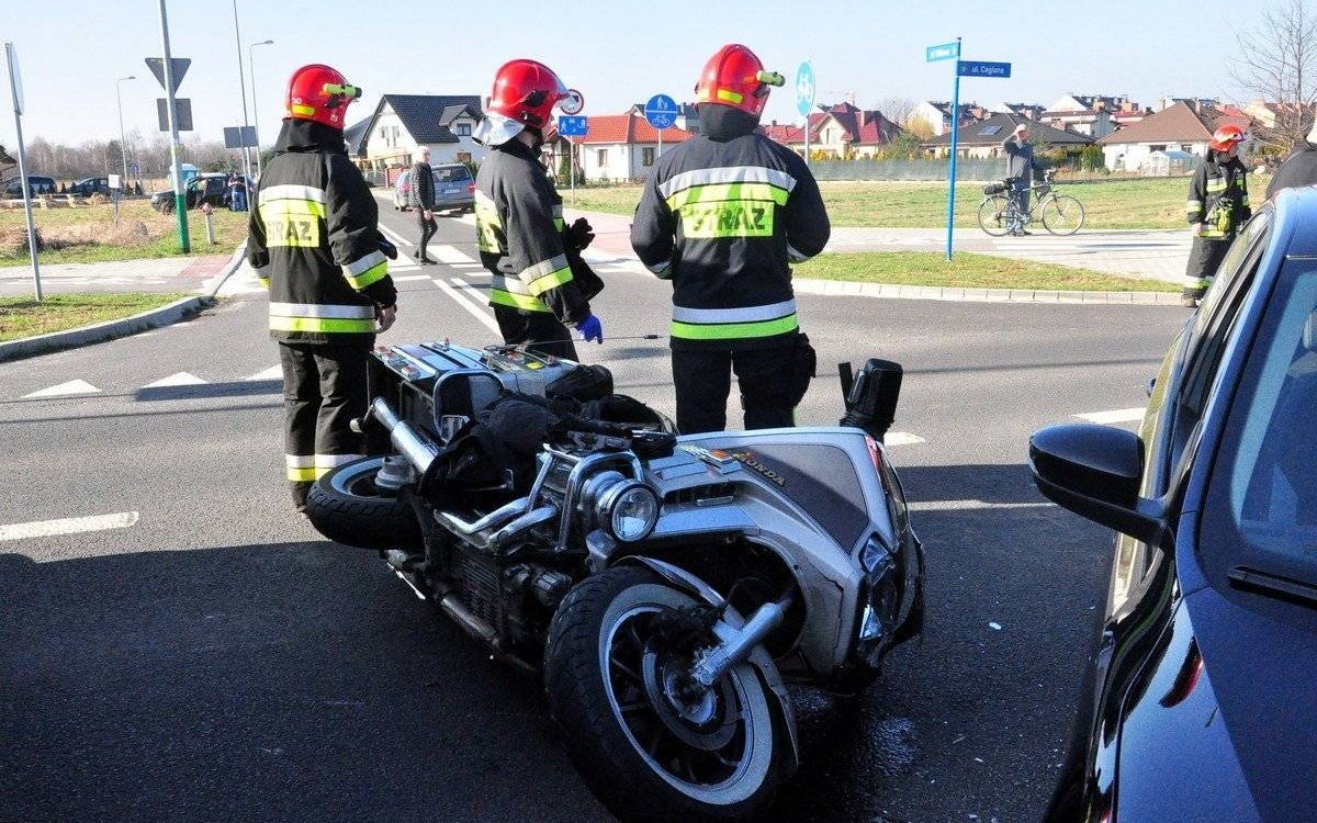 OŚWIĘCIM. 64-letni motocyklista trafił do szpitala