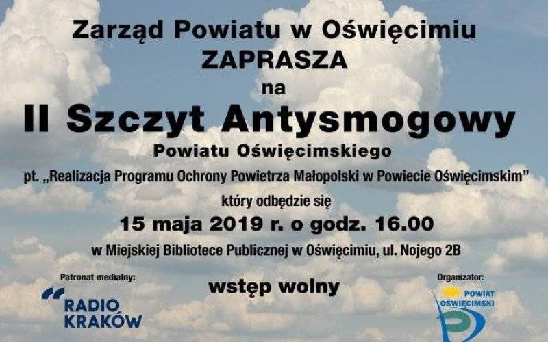 OŚWIĘCIM. II Szczyt Antysmogowy Powiatu Oświęcimskiego już jutro