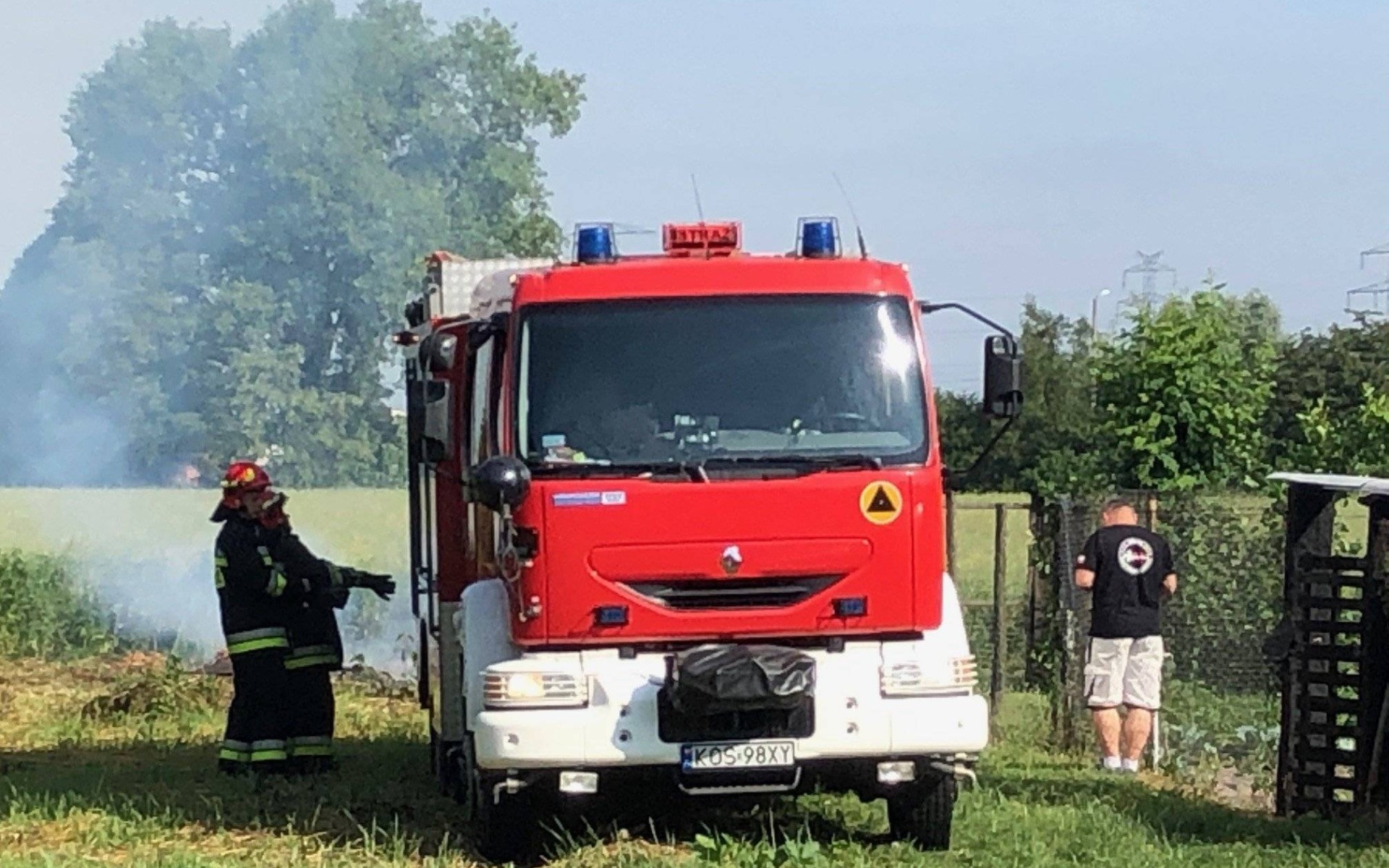 OSIEK. Spłonął hektar zboża na pniu
