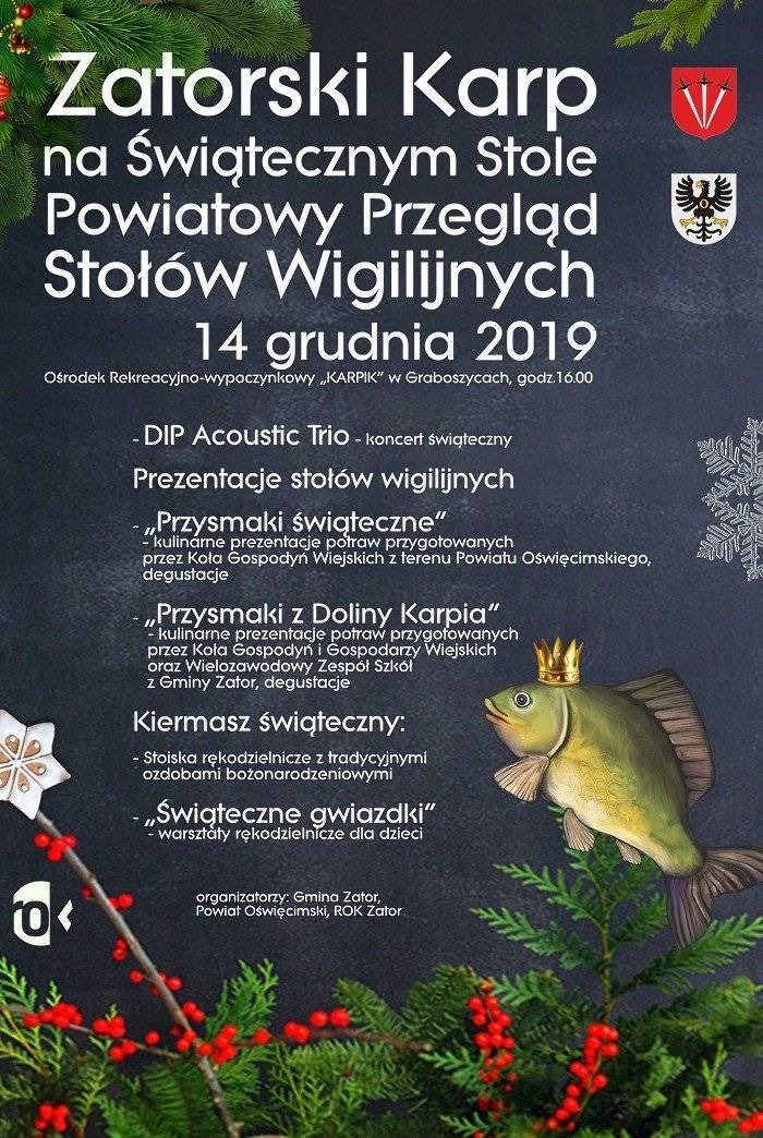 GRABOSZYCE. Zatorski Karp na Świątecznym Stole już w najbliższą sobotę