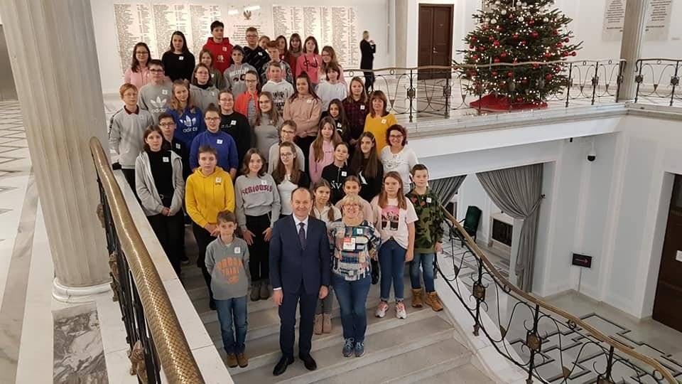WARSZAWA. Poseł Marek Sowa spotkał się w Sejmie z młodzieżą z Brzeszcz