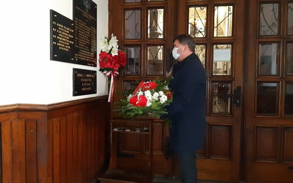 OŚWIĘCIM. Prezydent Janusz Chwierut oddał hołd ofiarom zbrodni katyńskiej