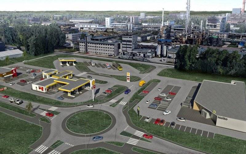 OŚWIĘCIM. Powstaje „Port Oświęcim”. Kolejna stacja paliw, restauracja i market…