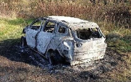 PODOLSZE. W spalonym samochodzie znaleziono zwęglone zwłoki wędkarza