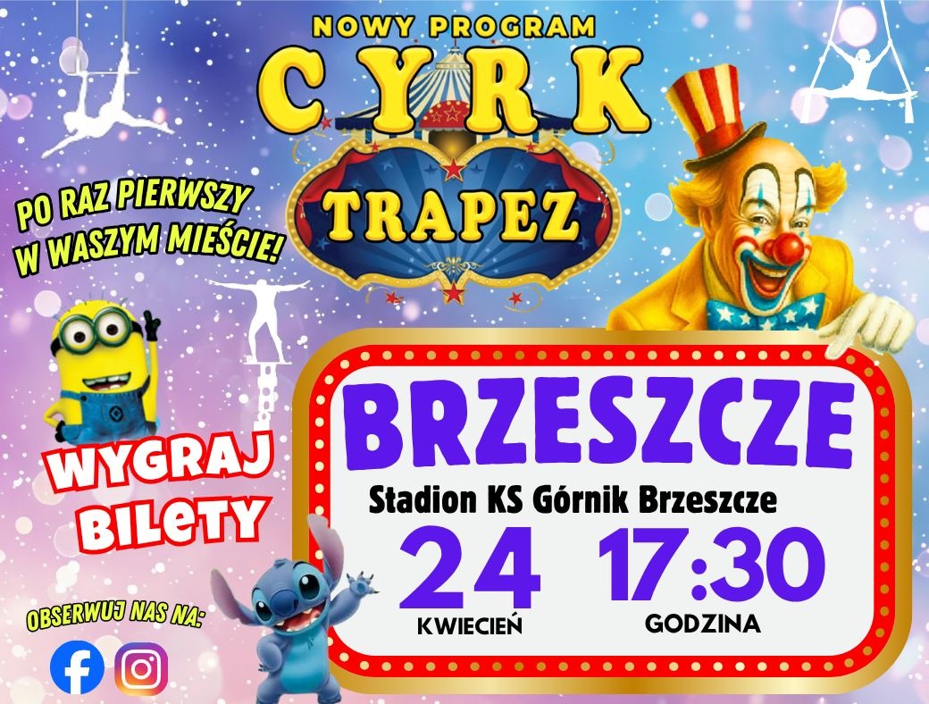 Cyrk TRAPEZ wystąpi w Brzeszczach. Mamy dla Was bilety!
