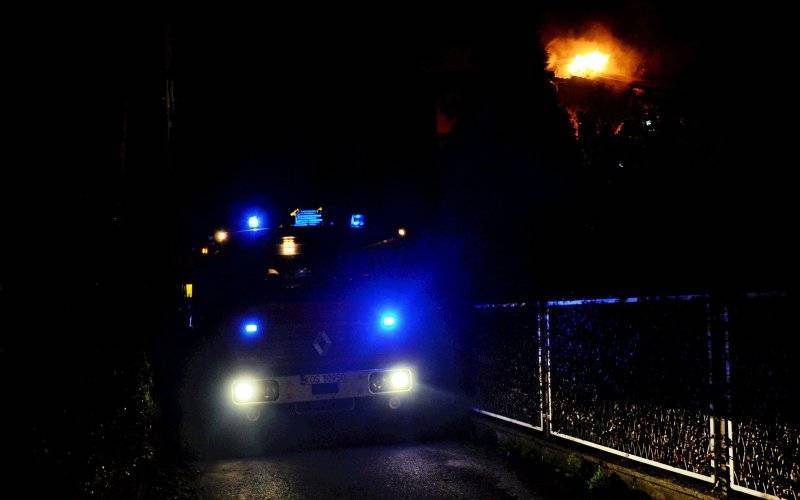 Pożar budynku przy ulicy Storczkowej w Brzeszczach -FOTO- InfoBrzeszcze.pl