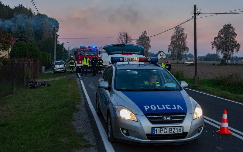 Tragiczny wypadek na Łęckiej- motocyklista w ciężkim stanie trafił do szpitala - InfoBrzeszcze.pl