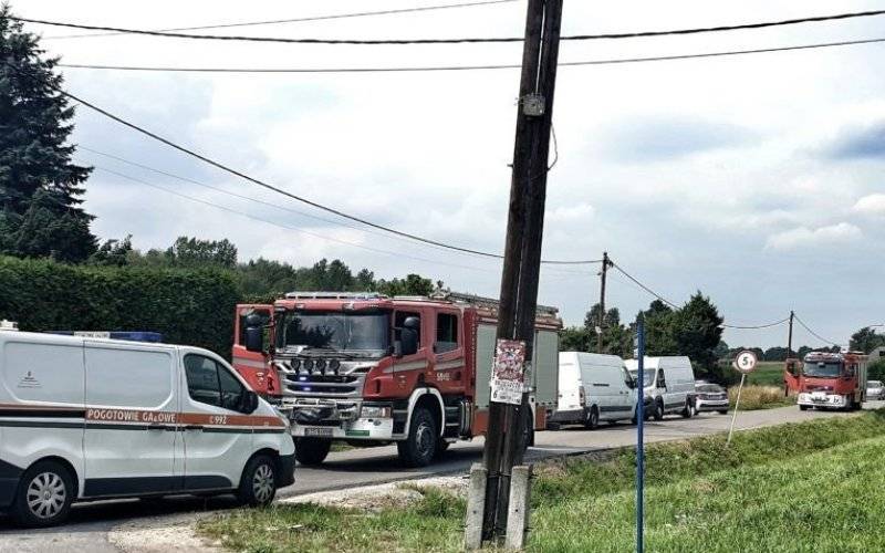 Uszkodzony rurociąg gazowy- strażacy ewakuowali mieszkańców -FILM/FOTO- InfoBrzeszcze.pl