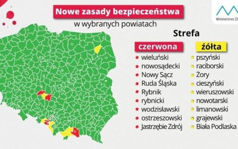 Powiat oświęcimski opuszcza 'żółtą strefę' - InfoBrzeszcze.pl