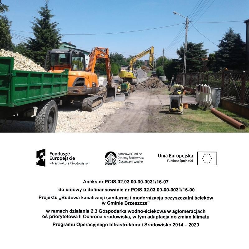 Budowa kanalizacji sanitarnej i modernizacja oczyszczalni ścieków - InfoBrzeszcze.pl