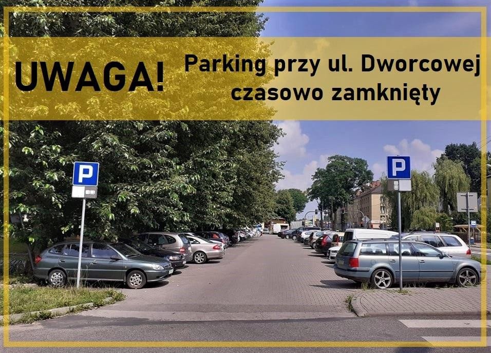 Zamknięcie parkingu na ul. Dworcowej - InfoBrzeszcze.pl