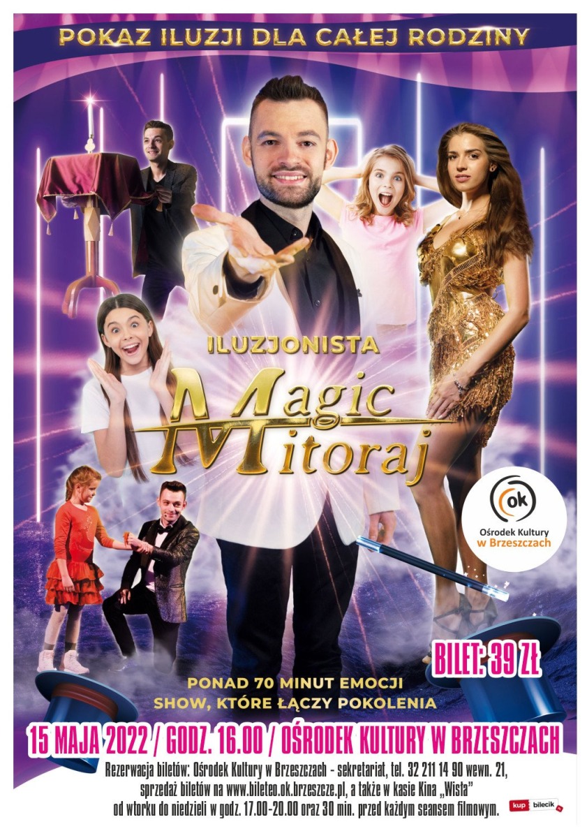 MAGIC MITORAJ - pokaz iluzji dla całej rodziny. - InfoBrzeszcze.pl