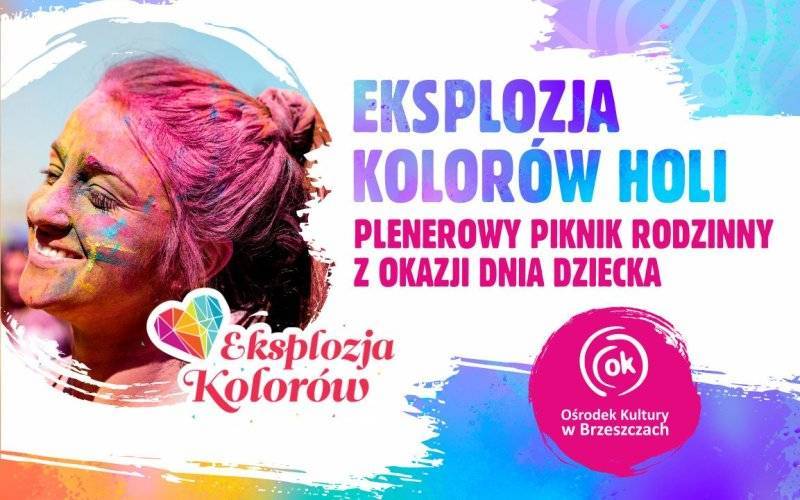 EKSPLOZJA KOLORÓW HOLI - PLENEROWY PIKNIK RODZINNY Z OKAZJI DNIA DZIECKA - InfoBrzeszcze.pl