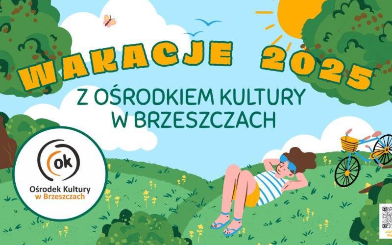 wakacyjna oferta Ośrodka Kultury w Brzeszczach na lipiec i sierpień 2025 roku – w formie czytelnego zestawienia: - InfoBrzeszcze.pl