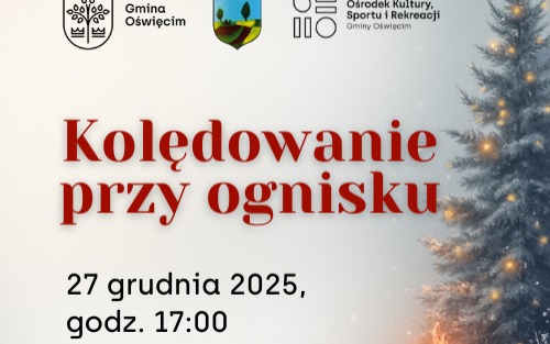 Kolędowanie przy ognisku w Zaborzu