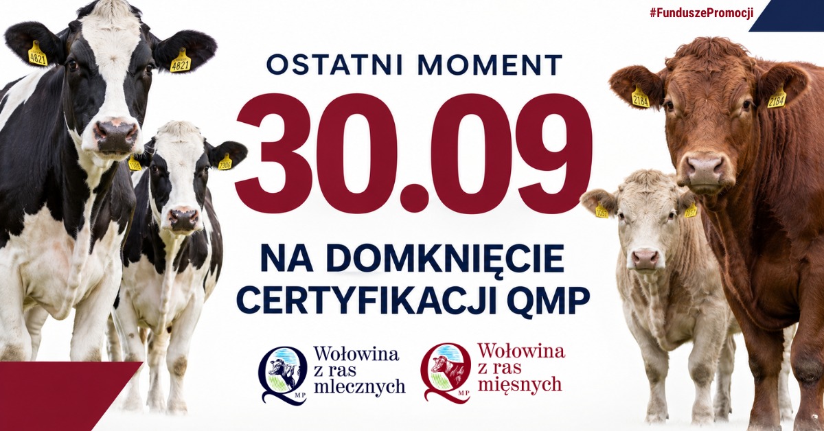 Certyfikat QMP – ważny termin dla rolników