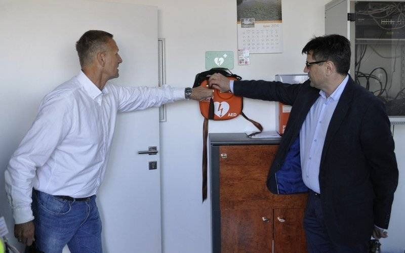 Defibrylator w COT w Brzezince